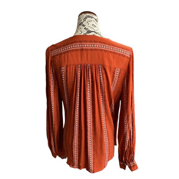 Maeve by Anthropologie Nora Surplice Blouse Size M - Picture 3 of 8